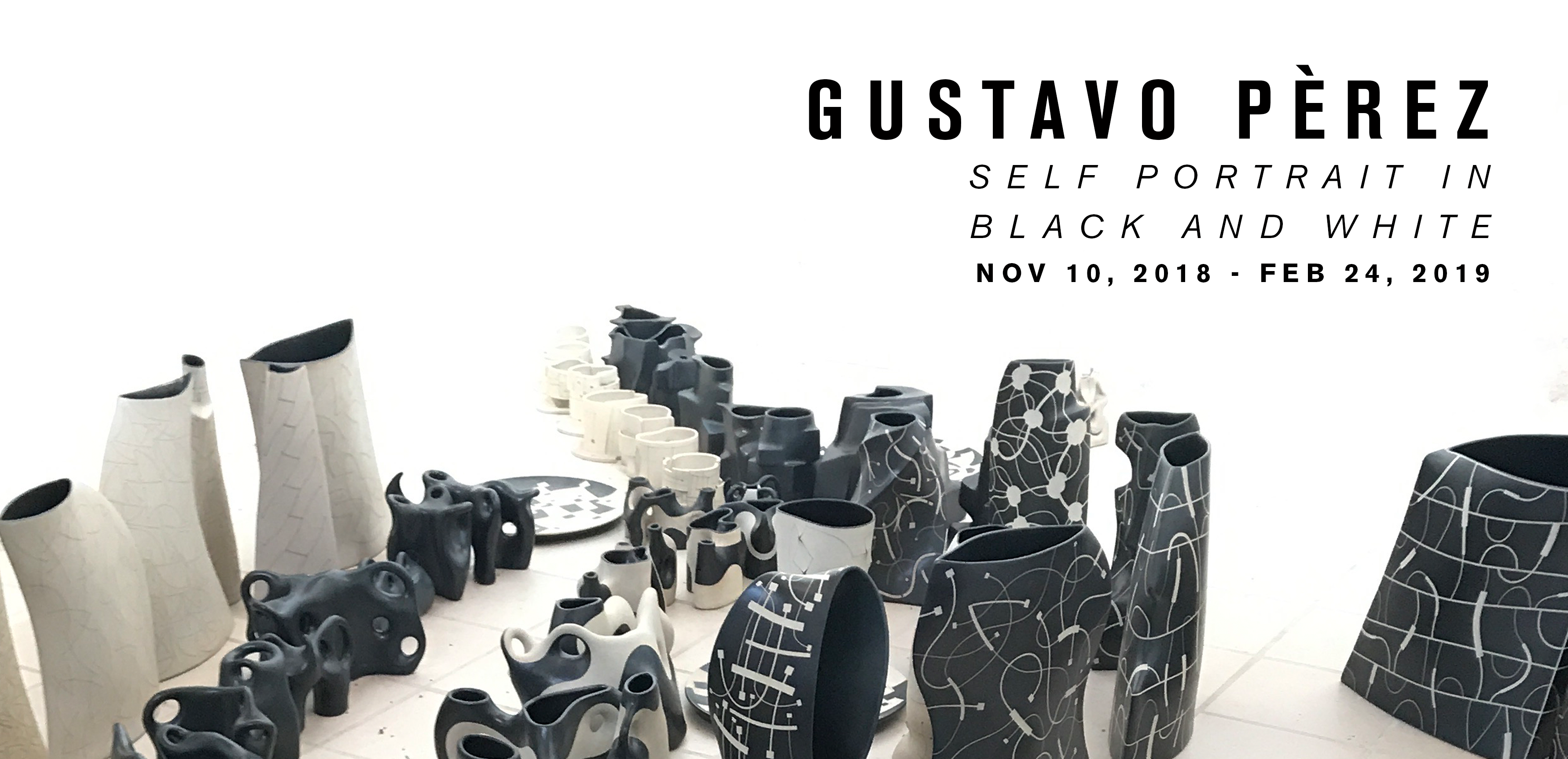 Gustavo Perez: Self Portrait in Black and White at the Museum of Craft and Design