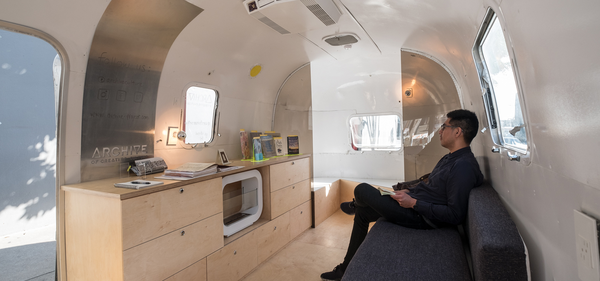 View inside of Airstream