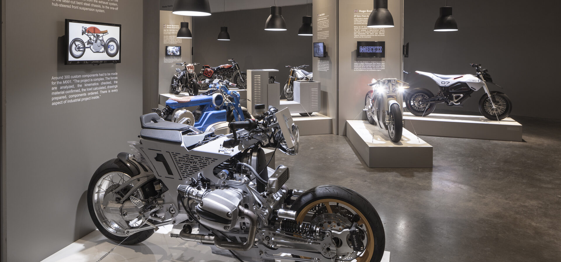 Photos of the motorcycle exhibition called MOTO MMXX
