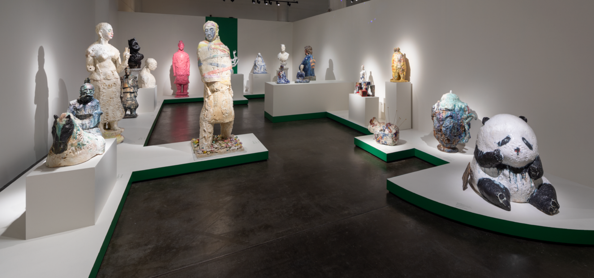 Ceramic sculptures by Wanxin Zhang in Museum of Craft of Design galleries
