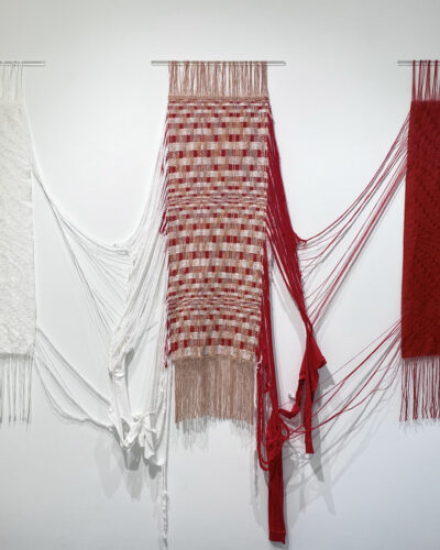 Kimberly English, Blood, Breath, Gradient, 2021, deconstructed t-shirts, cotton Photo courtesy of the artist