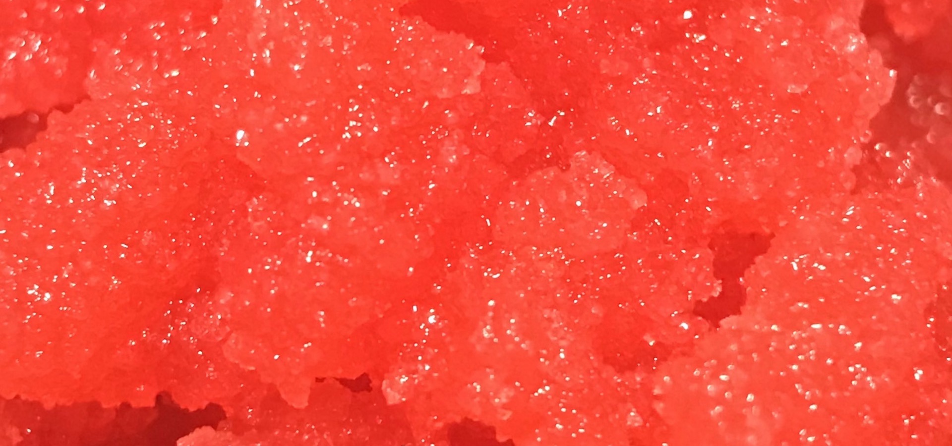 Red crystal rock candy texture