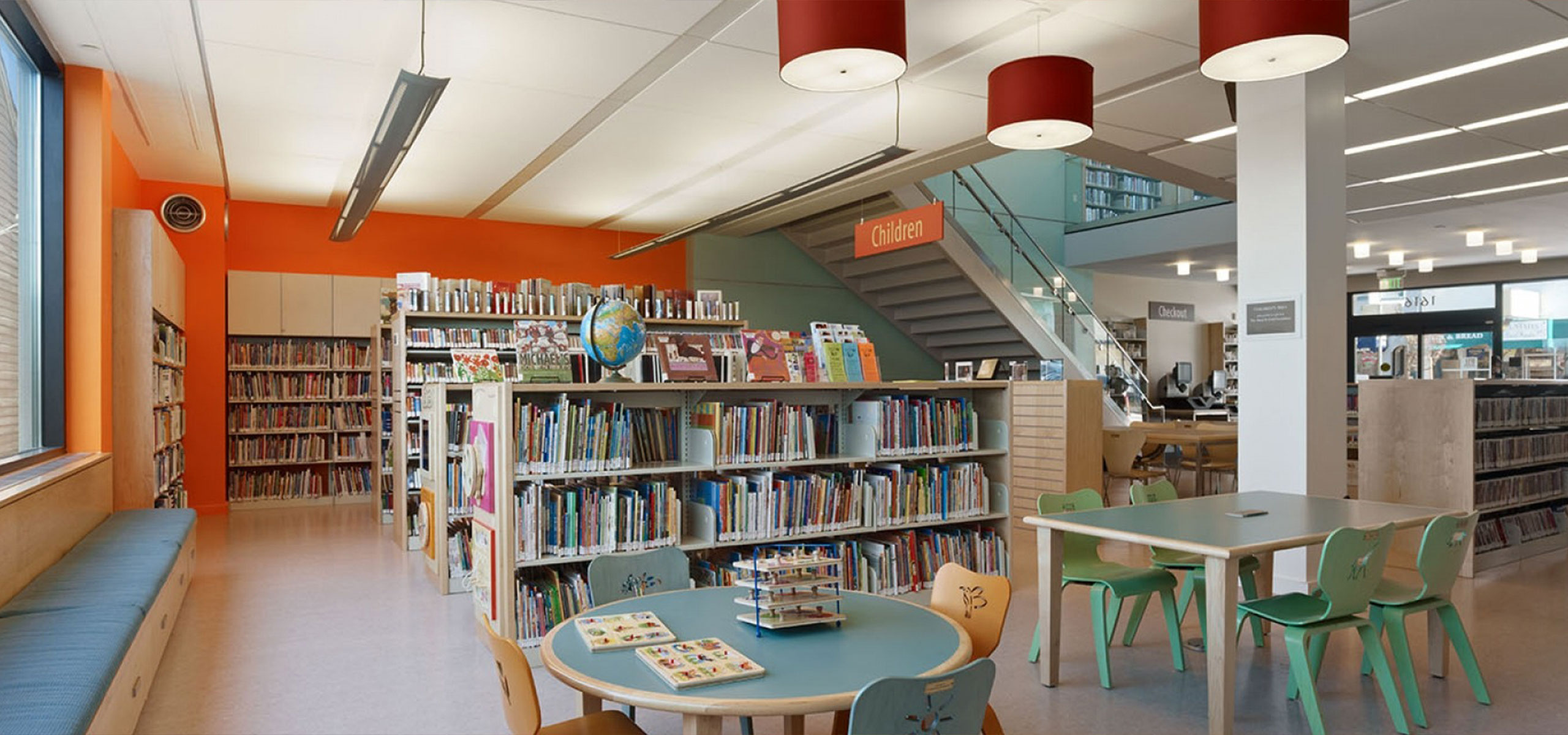 The Interior of the SF Public library - Potrero Branch