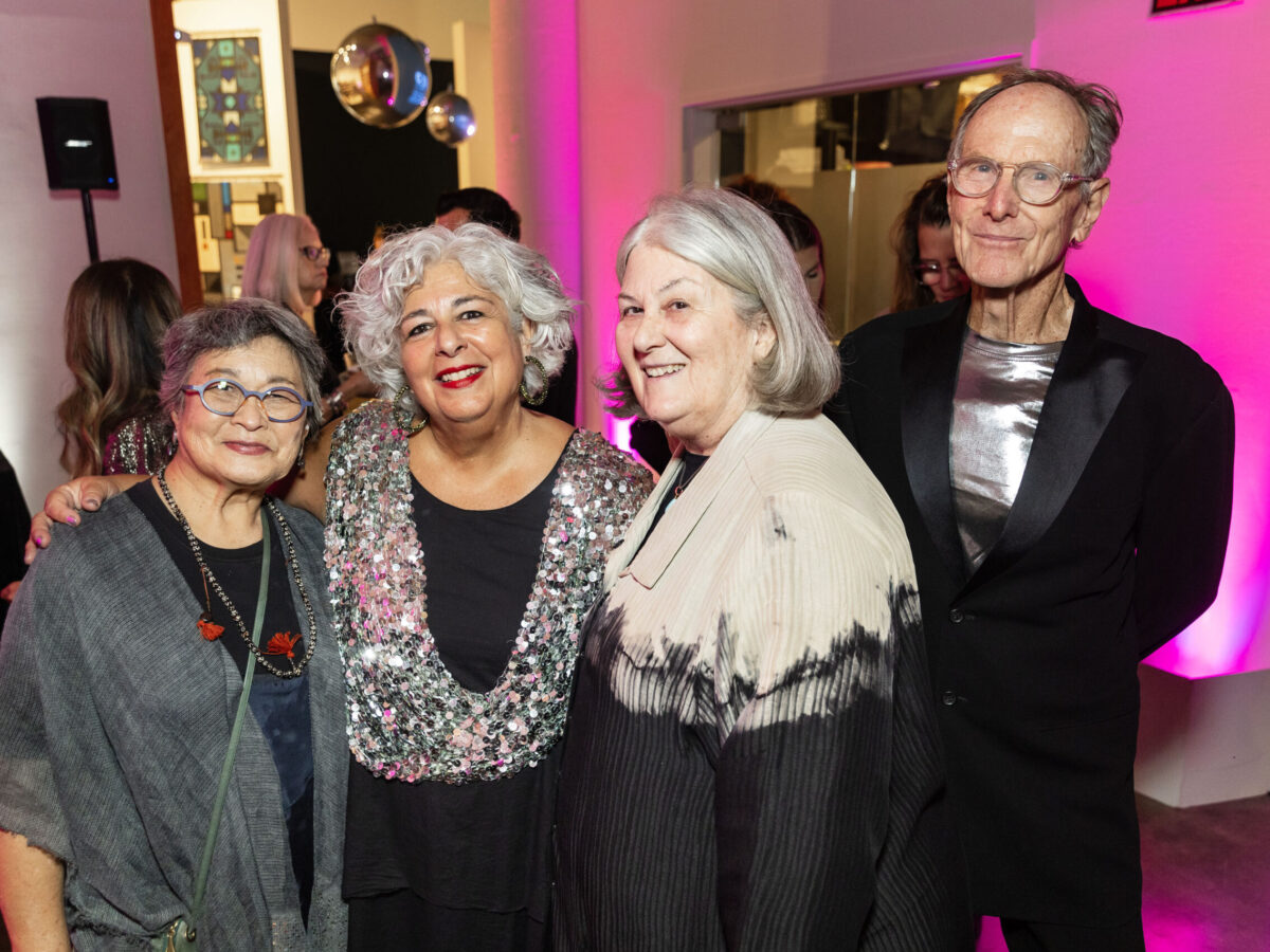 SAN FRANCISCO, CA - September 21 - Wendy Maruyama, JoAnn Edwards, Carol Savuion and Ken Edwards attend Museum of Craft and Design's 2023 Mirror Ball Benefit and Auction on September 21st 2023 at Museum of Craft and Design @ 2569 3rd St, SAN FRANCISCO, CA 94107 US in San Francisco, CA (Photo - Devlin Shand for Drew Altizer Photography)