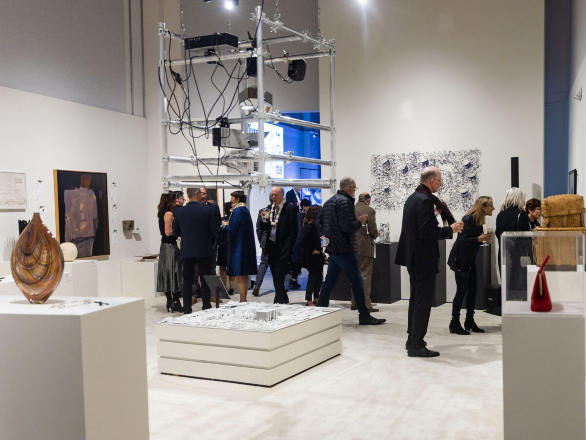 SAN FRANCISCO, CA - December 6 - Atmosphere at Museum of Craft and Design's Art for All Mirror Ball Benefit and Auction 2022 on December 6th 2022 at Museum of Craft and Design in San Francisco, CA (Photo - Drew Altizer Photography)