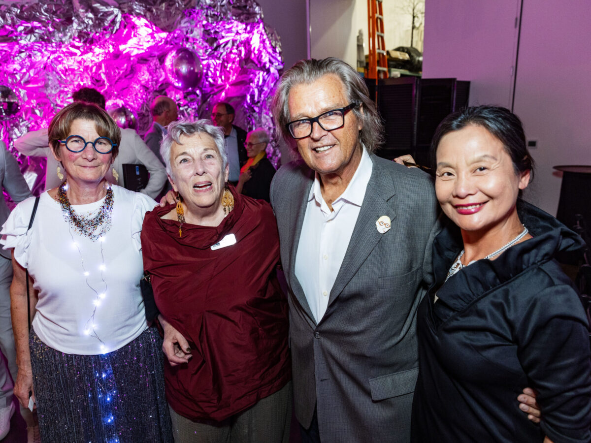 SAN FRANCISCO, CA - September 21 - Gloria Mowan, Babette Pinsky, Ken Kay and Jinx Kay attend Museum of Craft and Design's 2023 Mirror Ball Benefit and Auction on September 21st 2023 at Museum of Craft and Design @ 2569 3rd St, SAN FRANCISCO, CA 94107 US in San Francisco, CA (Photo - Devlin Shand for Drew Altizer Photography)