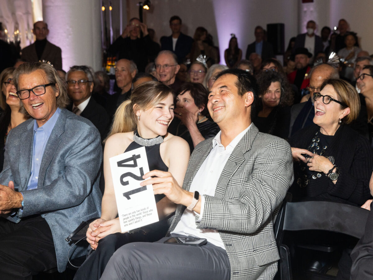 SAN FRANCISCO, CA - December 6 - Kelsey Gonzalez and Benjamin Dai attend Museum of Craft and Design's Art for All Mirror Ball Benefit and Auction 2022 on December 6th 2022 at Museum of Craft and Design in San Francisco, CA (Photo - Drew Altizer Photography)