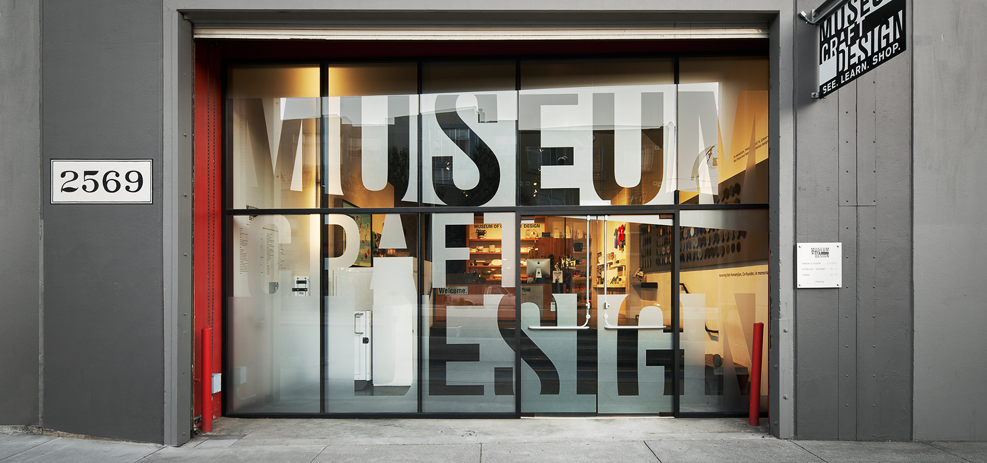 Photo of the front of the Museum of Craft and Design