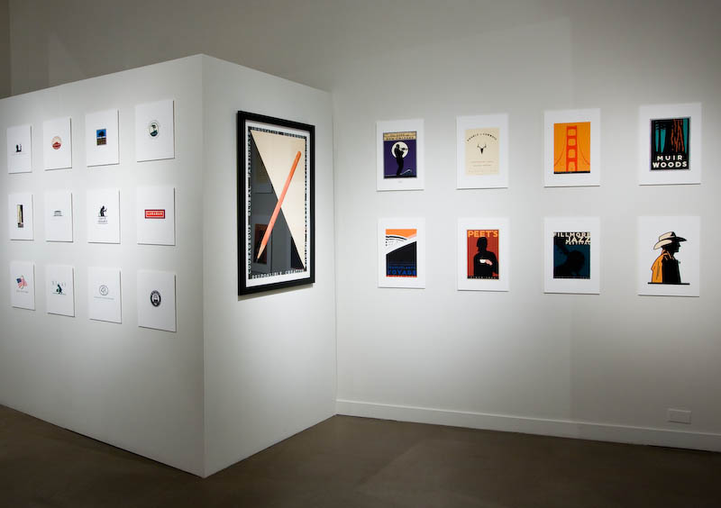 An exhibition photo of "San Francisco Graphic Design" courtesy of Adam Willis