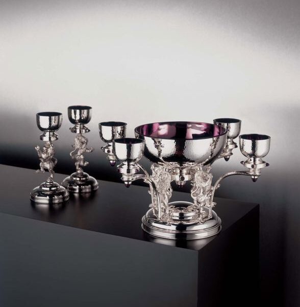 Silver candle holders from "The Millenium Collection for Bute House Scotland"