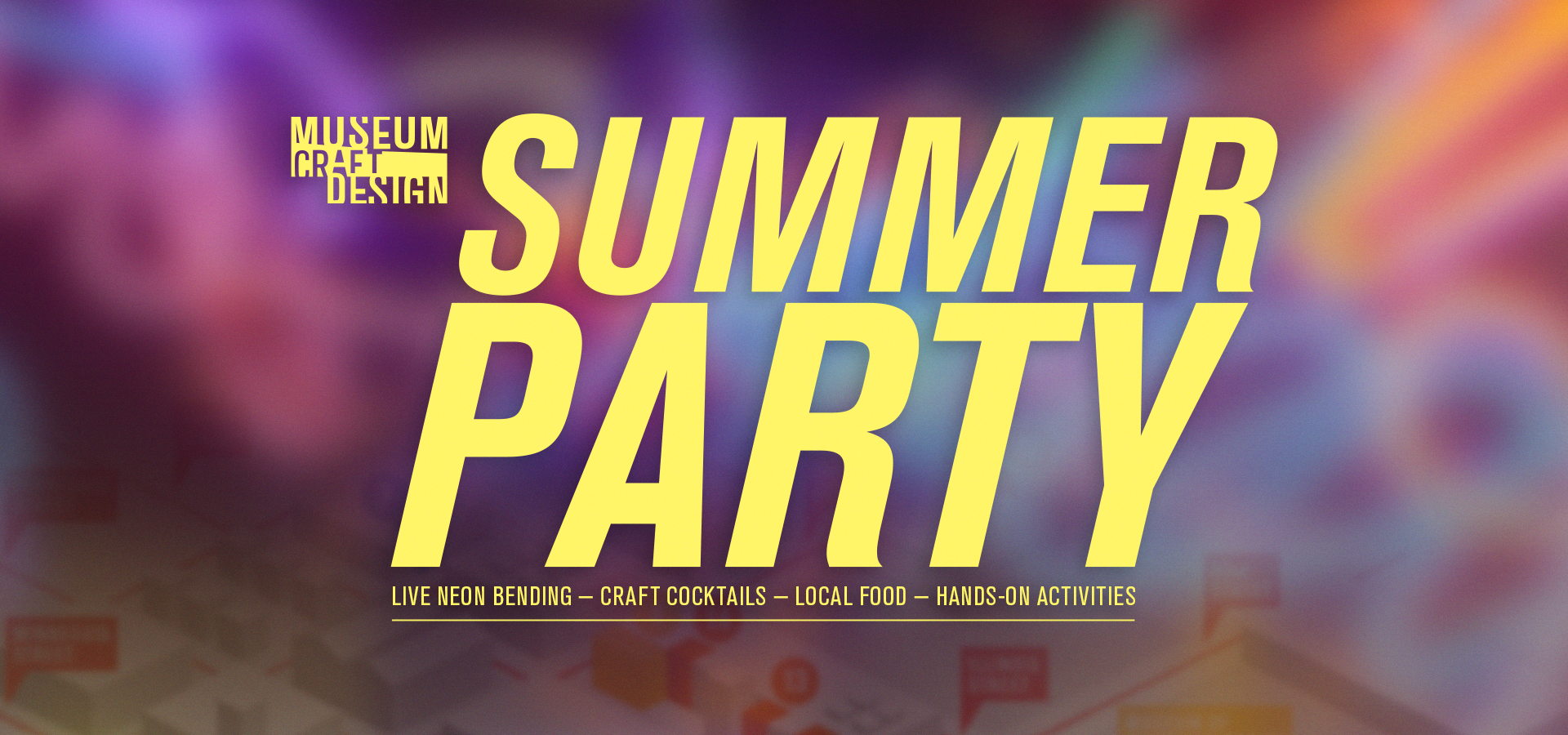 Font based graphic that say Summer Party