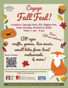 Flyer for Cayuga Fall Fest