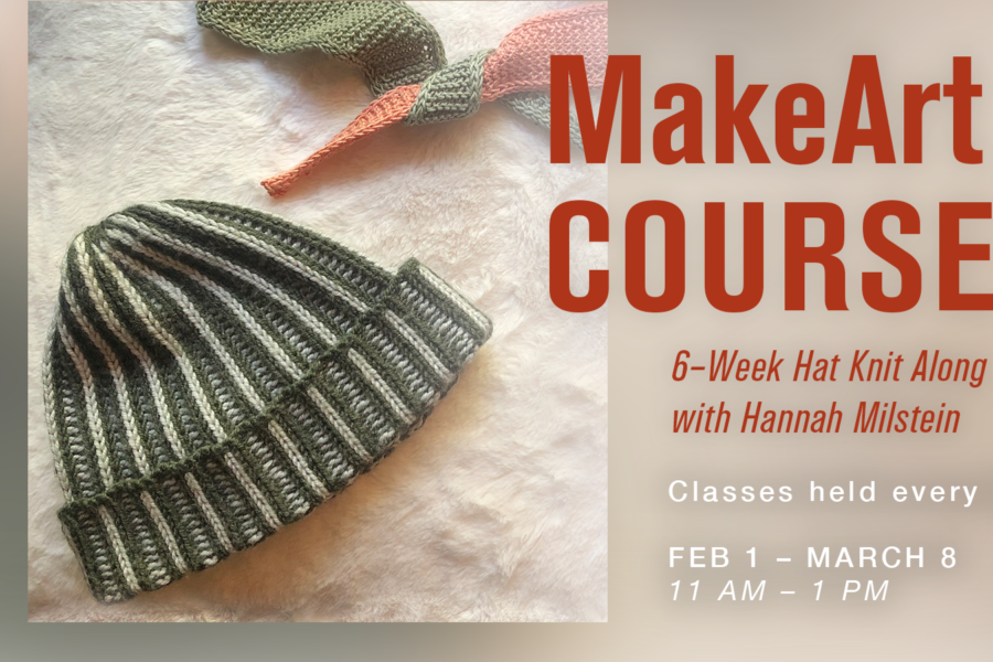 Graphic for MakeArt Course: 6-Week Hat Knit Along with Hannah Milstein