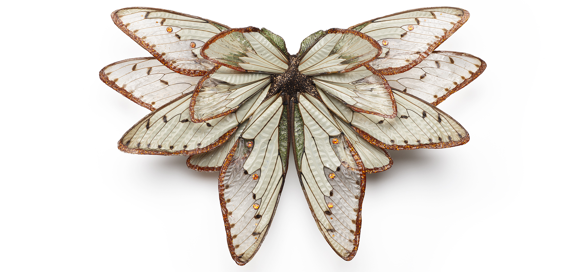 Photo of a butterfly broach