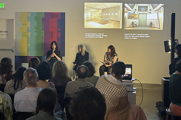 photo of an artist talk in an event