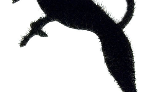 Dafna Kaffeman
"Wolves Hunting (01)" (2008), flame worked glass, 45 x 29.5 x 2.5 inches. Retail Value $12,500