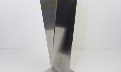 Gary Hutton, "Facet 4" table (2017), Stainless steel with Swarovski crystals, 22" x 6" x 6". Retail Value $6,500